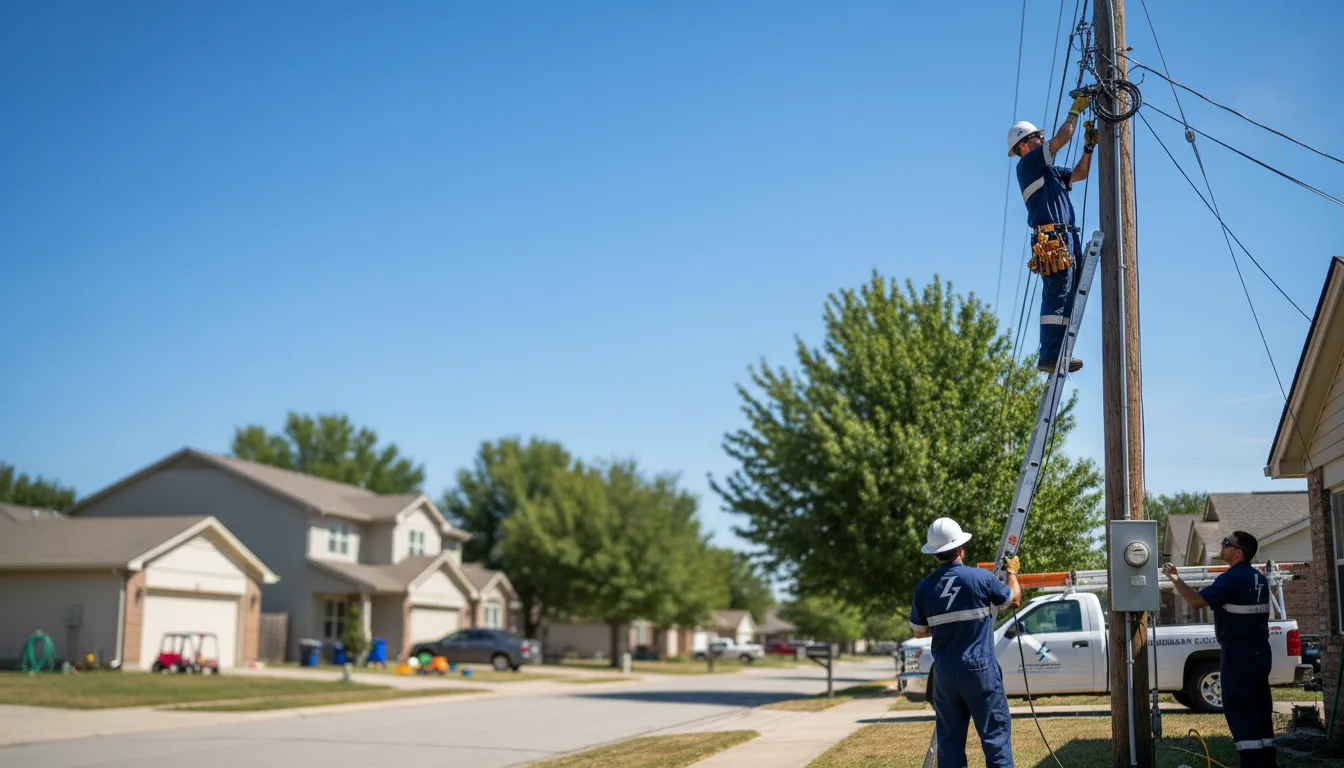 Residential electrician providing installation services in Oxford, WI